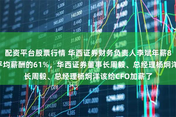 配资平台股票行情 华西证券财务负责人李斌年薪80万是券商CFO平均薪酬的61%，华西证券董事长周毅、总经理杨炯洋该给CFO加薪了
